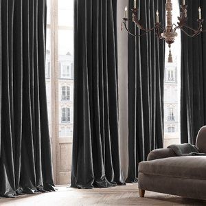 Restoration Hardware Velvet Drapes - 2 panels